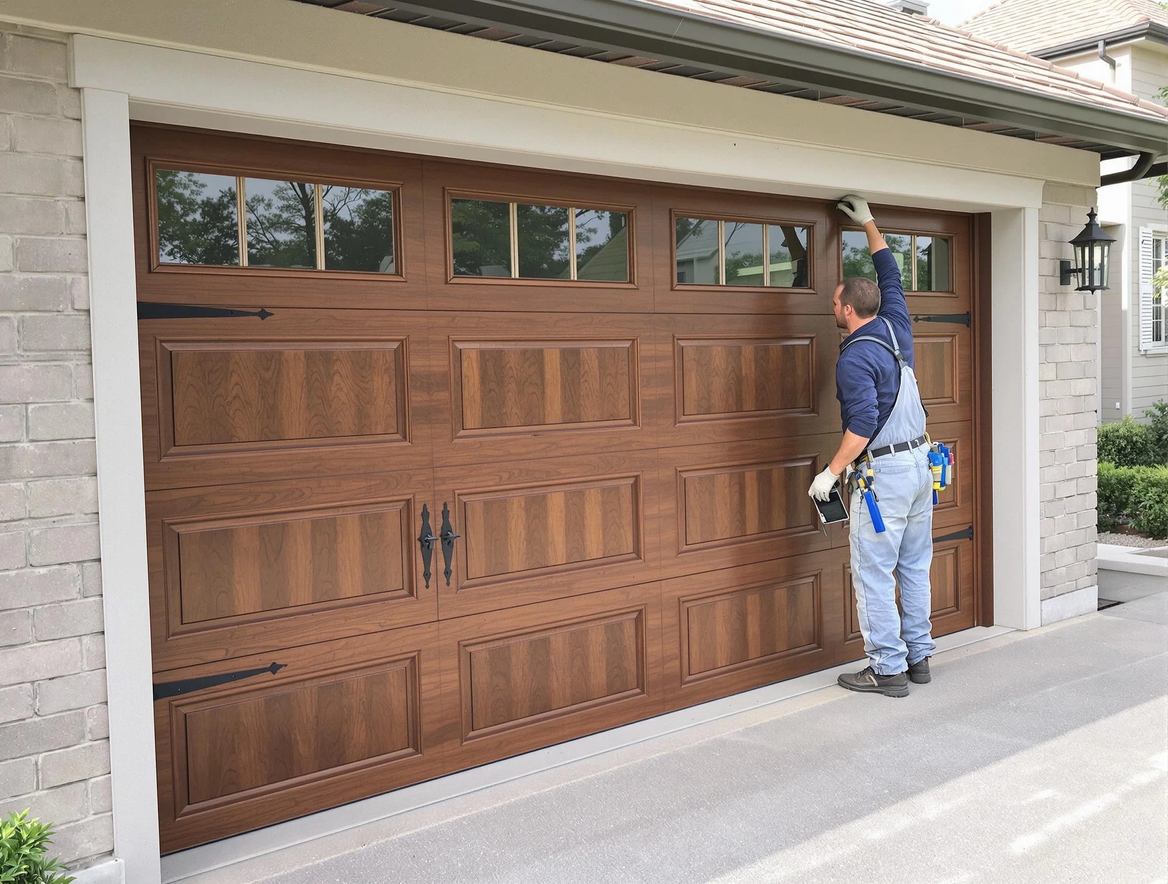 Custom garage door showcase by Castle Shannon Garage Door Repair in Castle Shannon