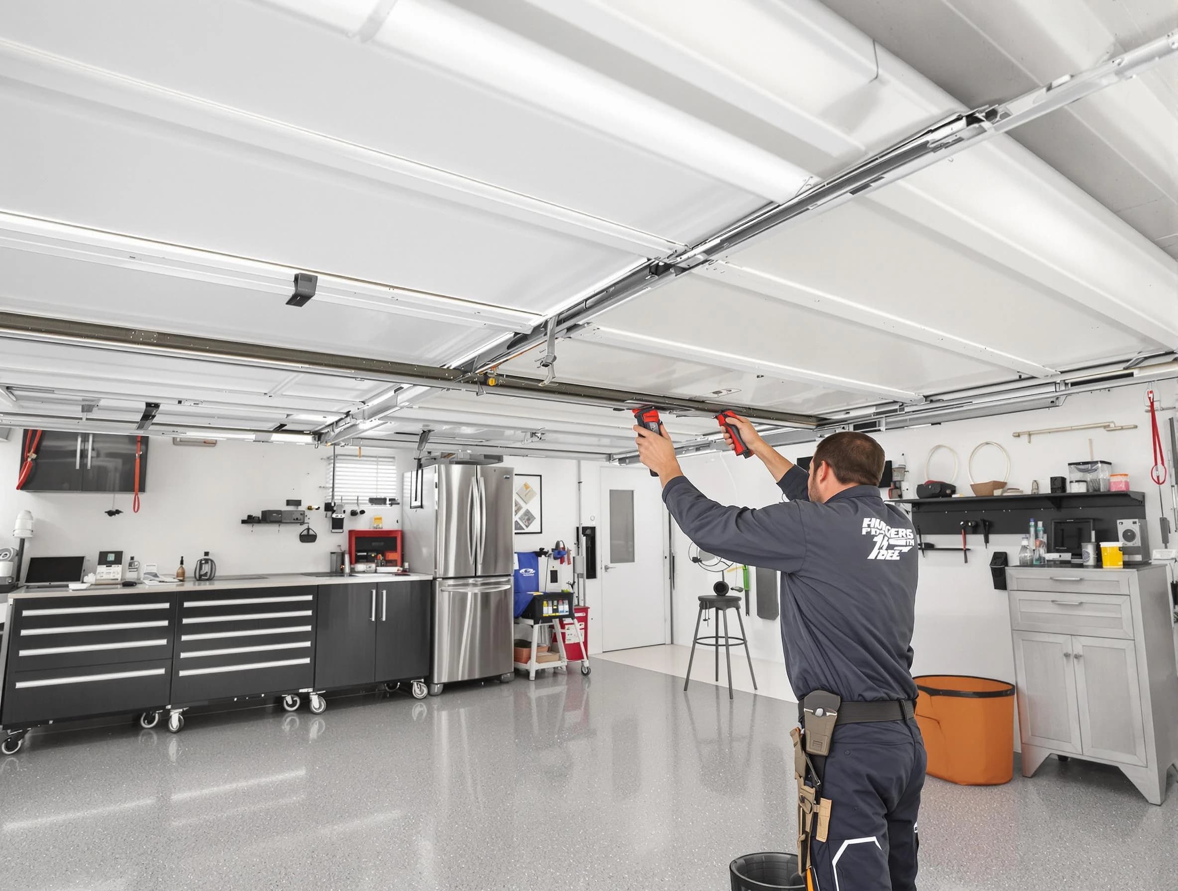 Overhead garage door repair service by Castle Shannon Garage Door Repair in Castle Shannon