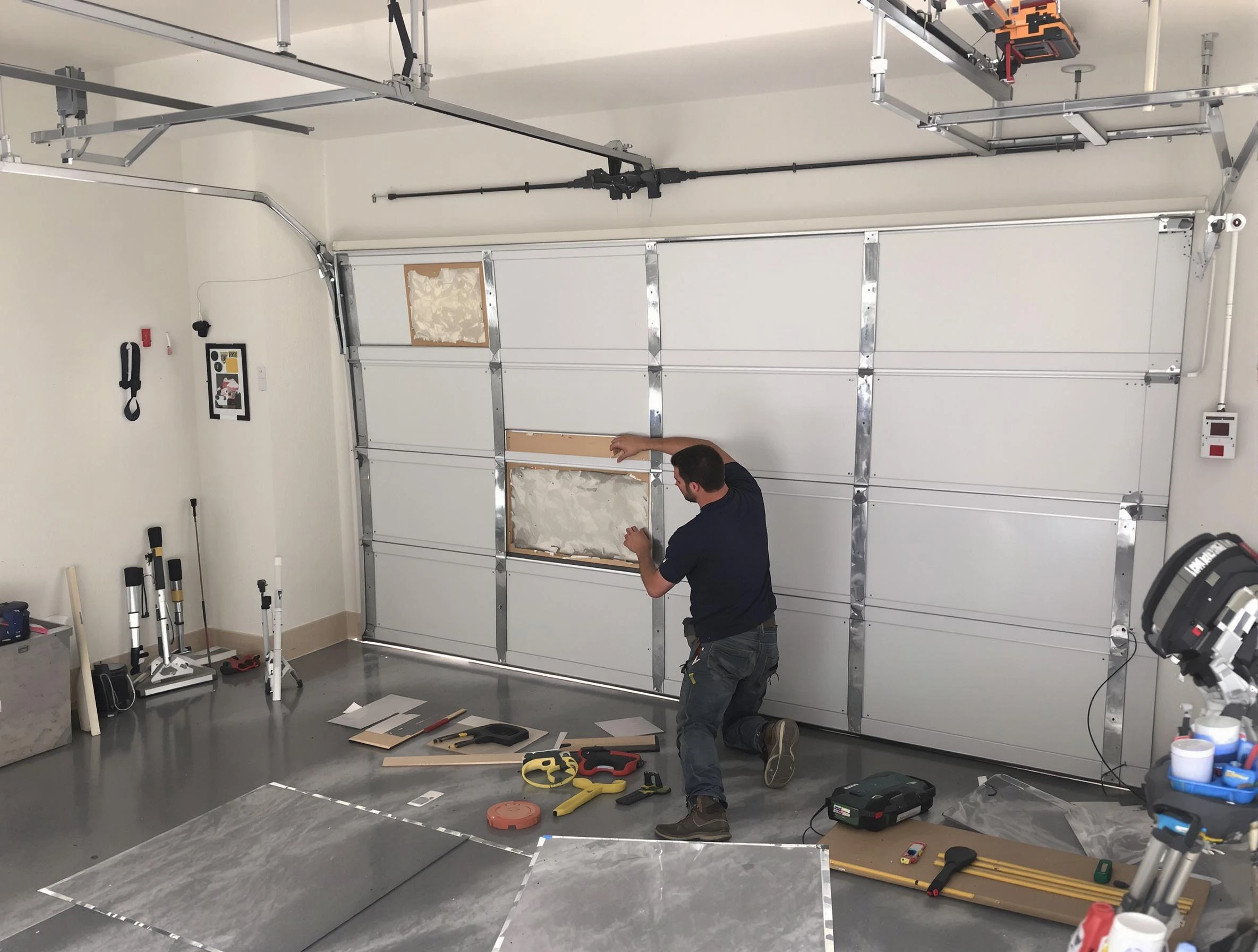 Garage Door Panel Repair in Castle Shannon