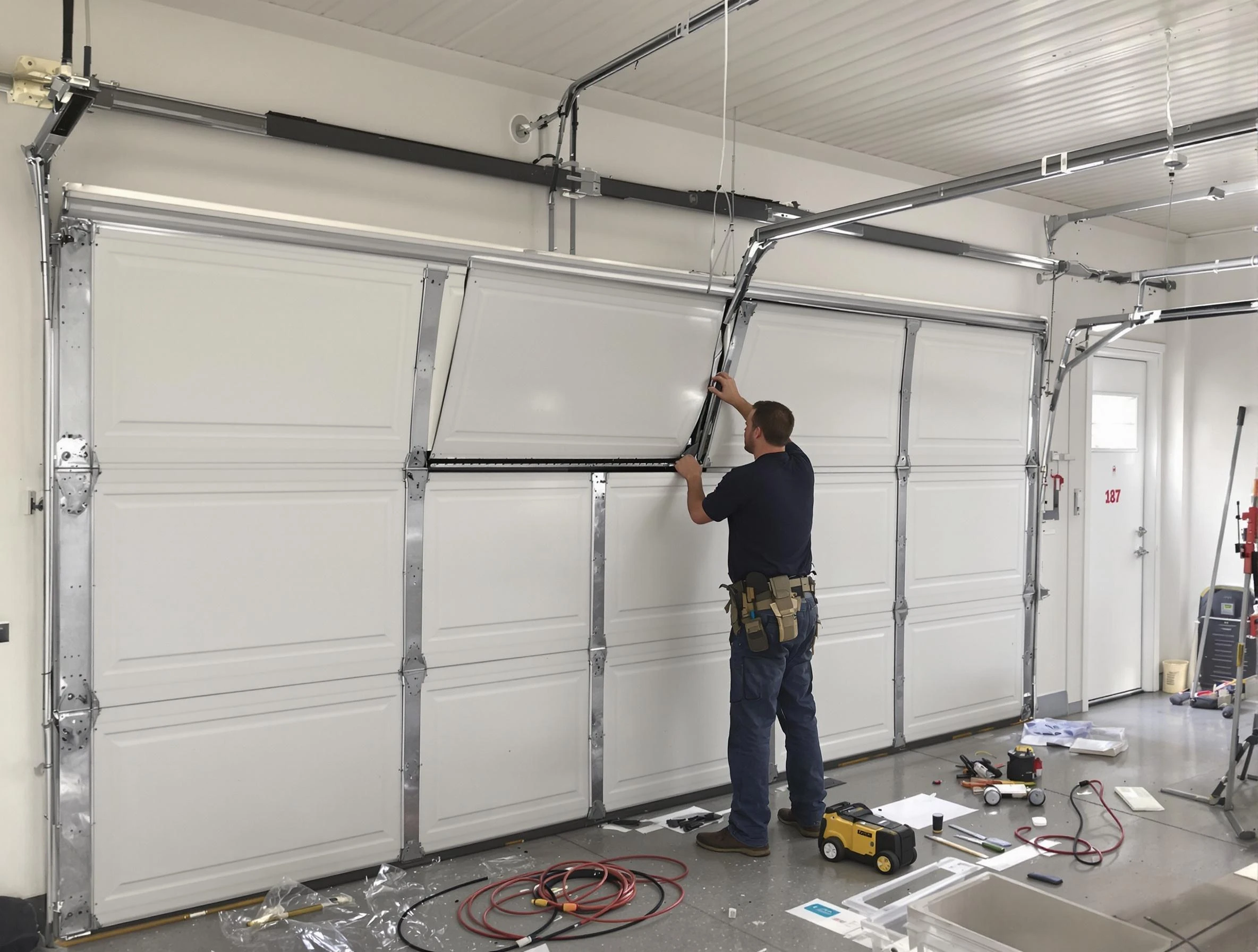 Garage Door Section Replacement in Castle Shannon