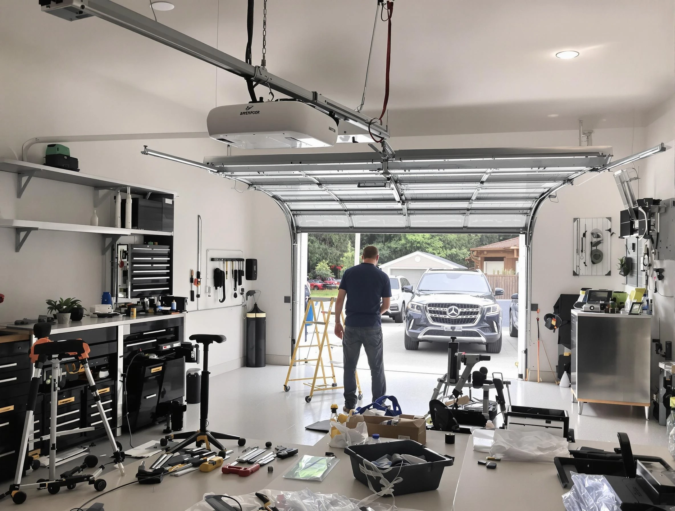 Garage door opener installation by Castle Shannon Garage Door Repair in Castle Shannon